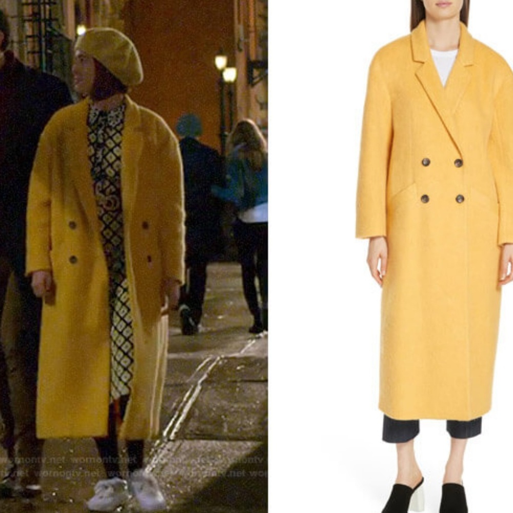 CINQ A SEPT double breasted OVERCOAT